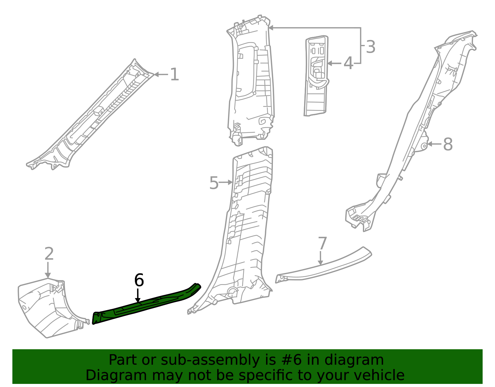 2023-2025 Lexus Door Sill Plate 67920-48162-C0 | OEM Parts Online