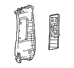 6241048150C2 - Body: Upper Center Pillar Trim for Lexus: RX350, RX350h, RX450h+, RX500h Image