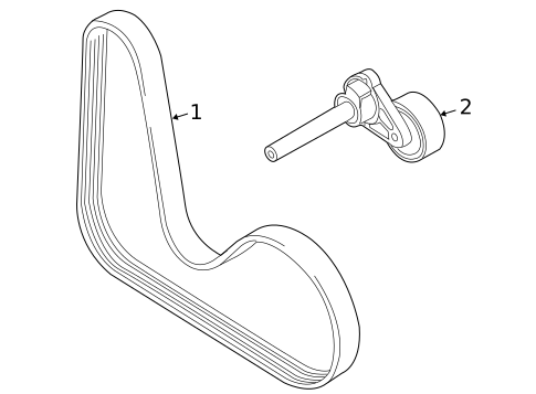 Belts & Pulleys for 2012 Volkswagen CC #0