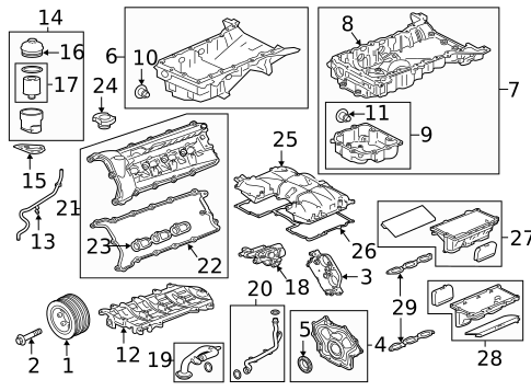 Valve & Timing Covers for 2017 Jaguar XF #1