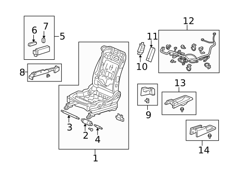 Power Seats for 2010 Acura ZDX #0