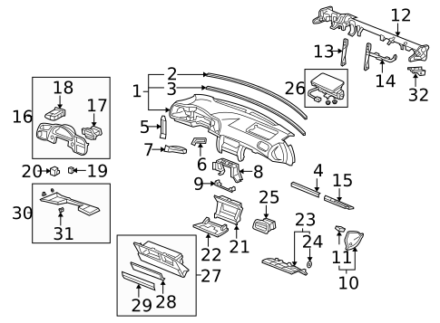 Instrument Panel for 2000 Honda S2000 #0
