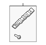 EJ5Z78026A52A - Body: Windshield Pillar Trim Bracket for Ford Image