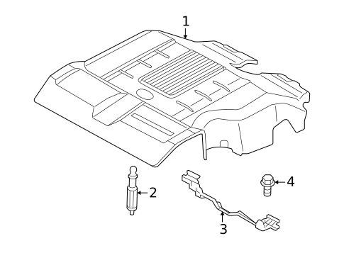 Engine Appearance Cover for 2016 Land Rover LR4 #0