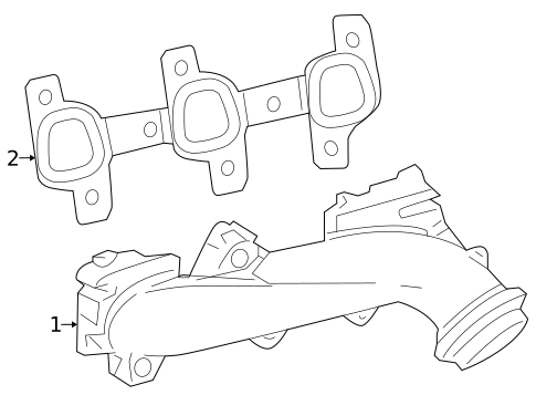 Exhaust Manifold for 2011 Ram Dakota #0