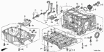 11000R40811 - Engine: BLOCK ASSY., CYLINDER (DOT) for Honda Image