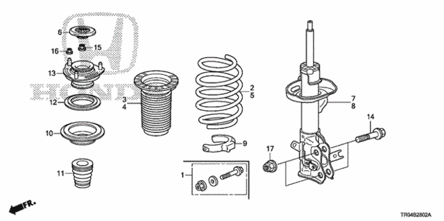 Front Shock Absorber (2.4L) for 2012 Honda Civic #0