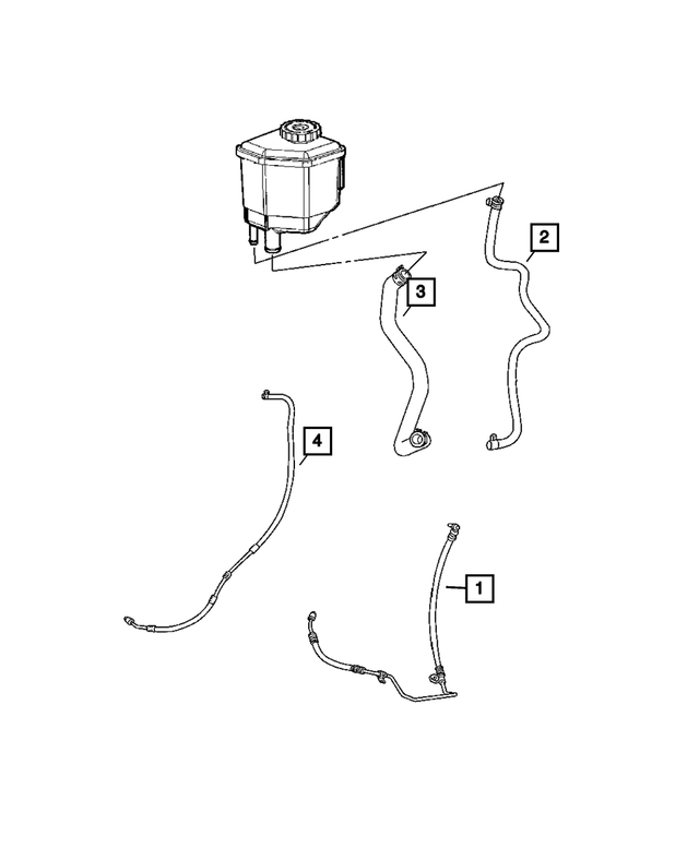 4782518AI - Steering: Power Steering Pressure Hose for Mopar Image