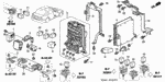 38300S9A003 - Electrical/Exhaust/Heater/Fuel: RELAY ASSY., TURN SIGNAL AND HAZARD (MITSUBA) for Honda Image