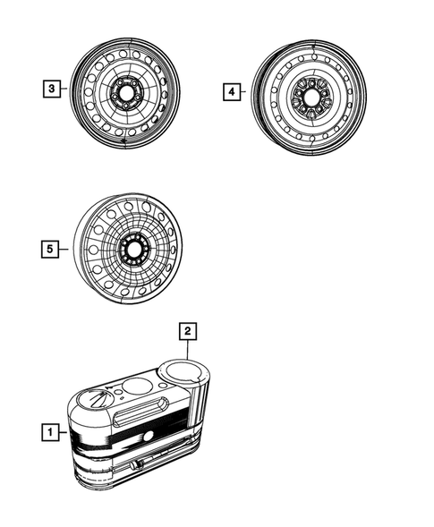 Wheel Spare for 2014 Chrysler 300 #0
