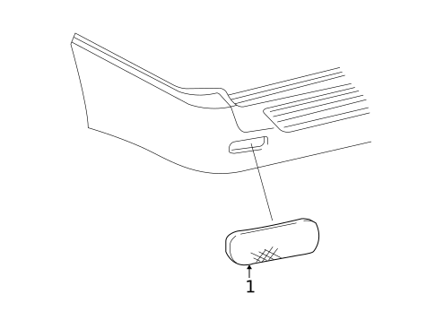 Rear Reflector for 2008 Chevrolet Trailblazer #0