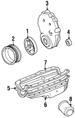 29604 - Engine: ACDelcoâ„¢ Timing Cover Seal for GM Image