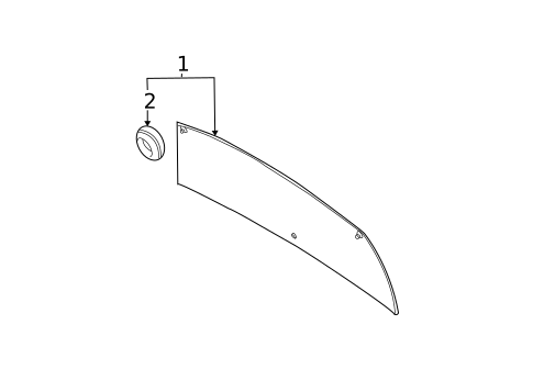 Glass - Lift Gate for 2007 Volvo XC70 #0