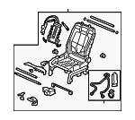 81526SZAA41 - Body: Seat Frame for Honda: Pilot Image