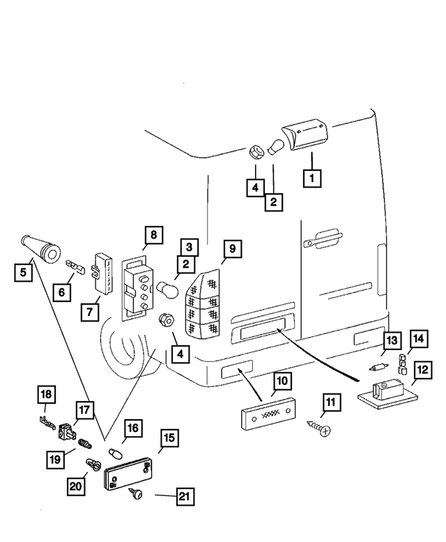 5103804AB - Electrical: Center High Mounted Stop Lamp for Mopar Image