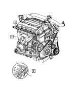 5047555AA - 2.4L Gas; Engine: Long Block Engine for Mopar Image