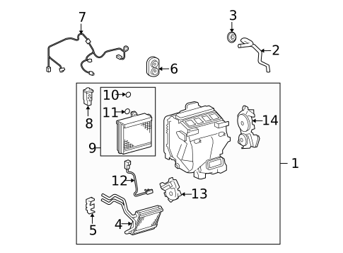 Heater for 2012 Toyota Highlander #0