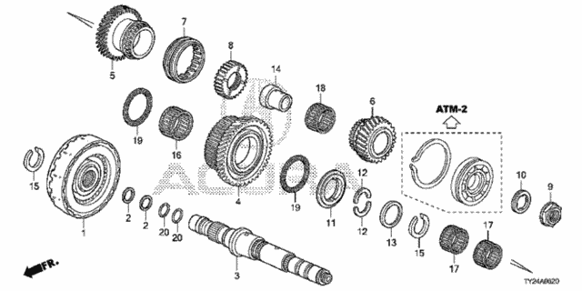 AT Third Shaft - Clutch (4th) (6AT) for 2017 Acura RLX #0