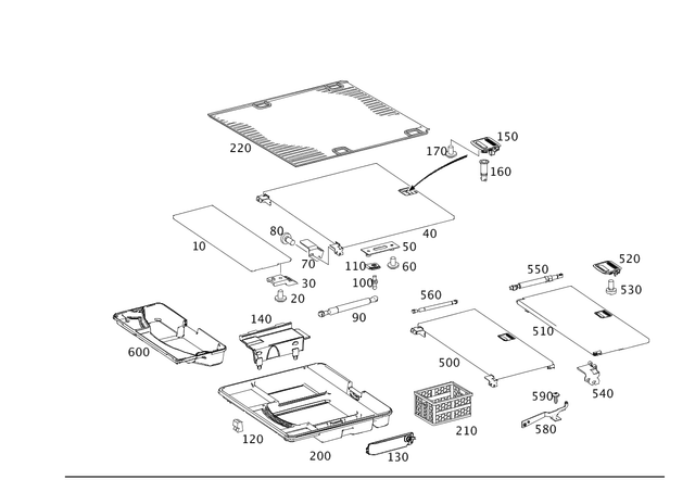 2116840054 - Covering and Lining: Closure for Mercedes-Benz Image image