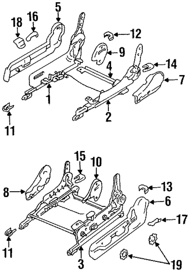 MR140144 - Body: Seat Track Bracket for Mopar Image