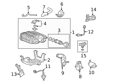 Emission Components for 2012 Honda Crosstour #0