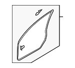 EG2158760F - : Surround Weather-Strip - Passenger Side (RH) for Mazda: CX-7 Image