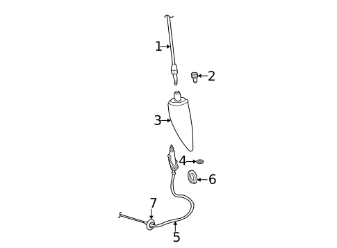 Antenna & Radio for 2003 Dodge Ram 3500 #0