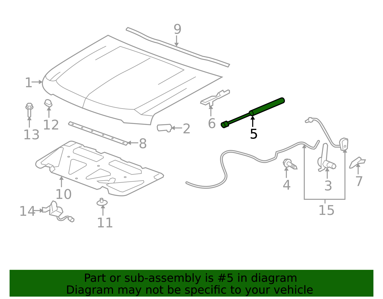 25876306 - High-Quality Hood Strut for 2007-2014 GM | AutoNation Parts