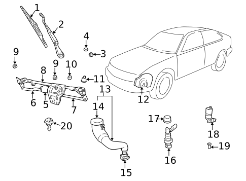 Wipers for 2001 Saab 9-3 #0