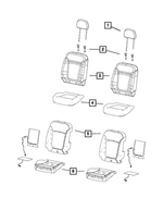 1RL05DX9AA - Interior Trim: Headrest Sleeve, Locking for Dodge: Journey Image image