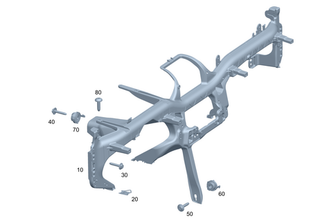 Crossmember Below Instrument Panel for 2023 Mercedes-Benz GLE580 #0