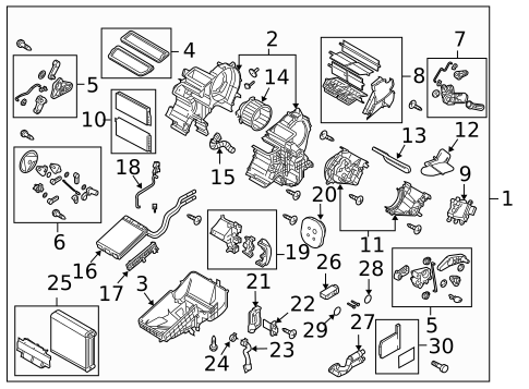 A/C Blower Motor With Fan For Mazda 3 2010-2013 – Manual AC Only, BBM461B10