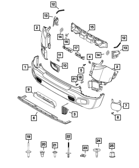 Rear Bumper and Fascia for 2016 Jeep Renegade #0