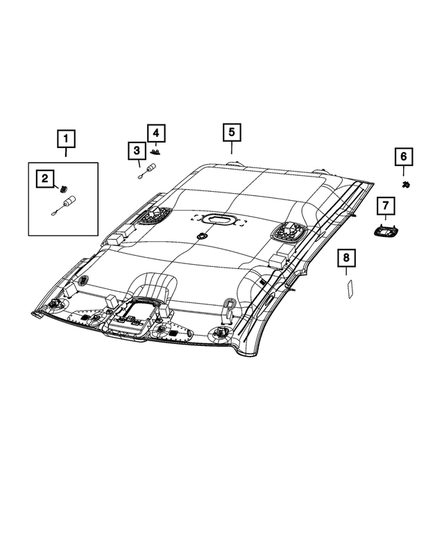 « 6UA07TX7AA – Interior Trim : Audio Microphone pour Mopar Image »