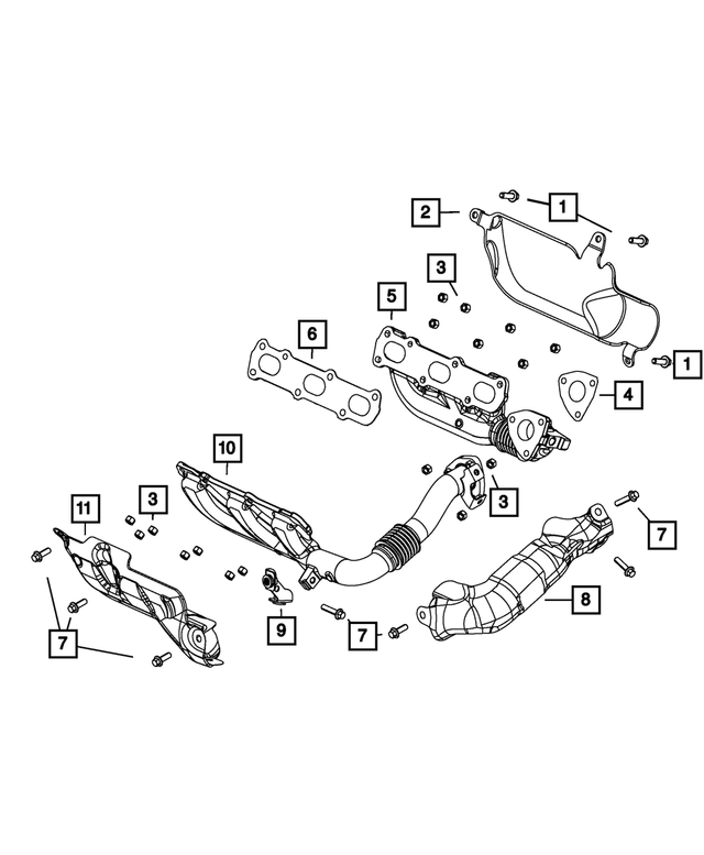 68027634AA - 3.0L Turbo Diesel; Engine: Hex Flange Head Bolt for Mopar Image