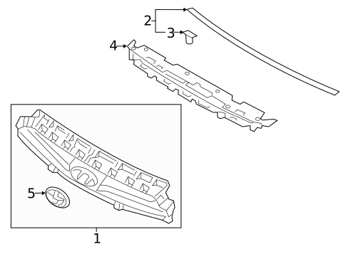 Grille & Components for 2015 Hyundai Genesis Coupe #0