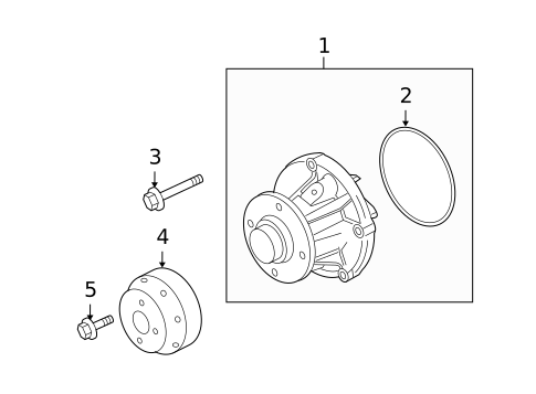 Water Pump for 2006 Ford F-250 Super Duty #2