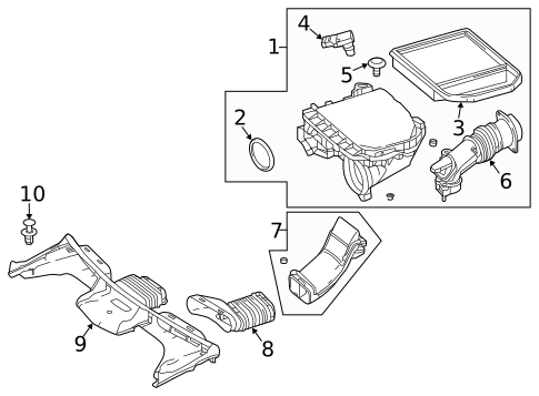 Air Intake for 2019 Mercedes-Benz GLC 43 AMG&reg; #1