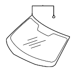 6102B820 - : Windshield for Mitsubishi: Eclipse Cross Image