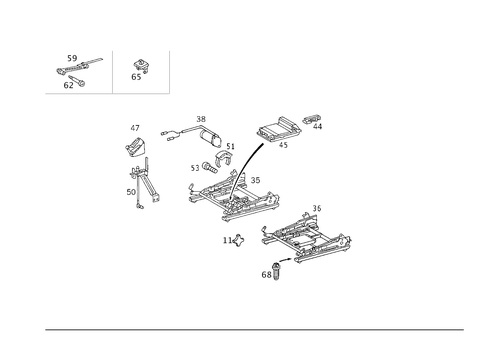 Seat Adjuster for 1999 Mercedes-Benz CLK430 #0