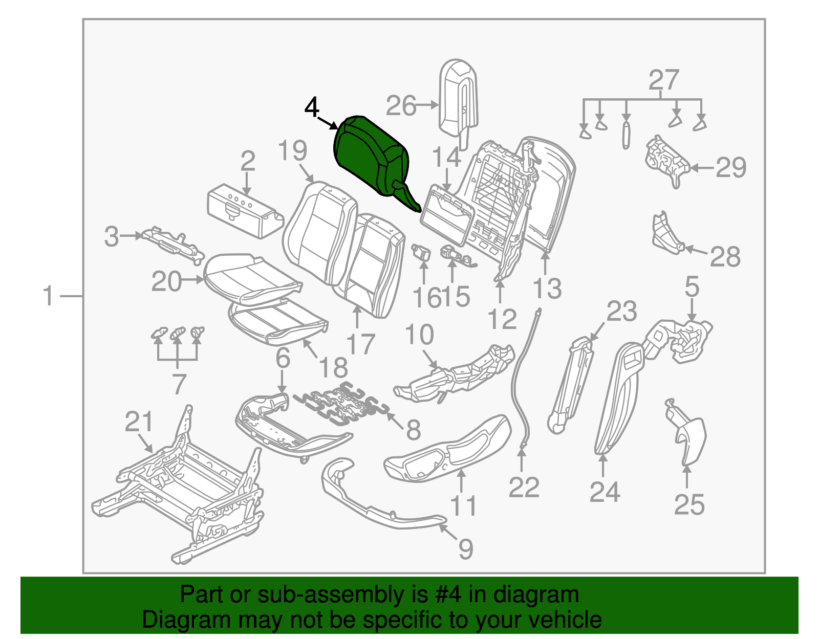 Headrest - BMW (52-10-7-047-113)