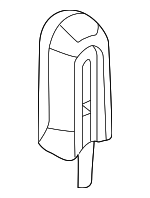 52107003543 - Body: Headrest Guide for BMW: 323Ci, 325Ci, 328i, 330Ci, 335i, M3 Image