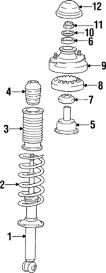 5535034050 - : 1996-1998 Hyundai Sonata - Coil Spring for Hyundai: Sonata Image