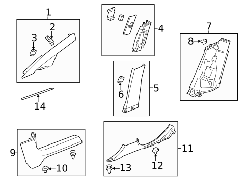 Interior Trim - Pillars for 2016 Buick Verano #0