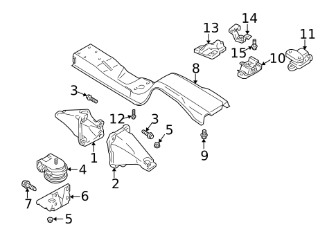 Engine Mounting for 2001 Suzuki Vitara #0