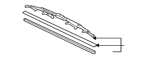 852120C012 - Body: Windshield Wiper Blade (Right, Front) for Toyota: Camry, Sequoia, Sienna, Solara, Tundra Image