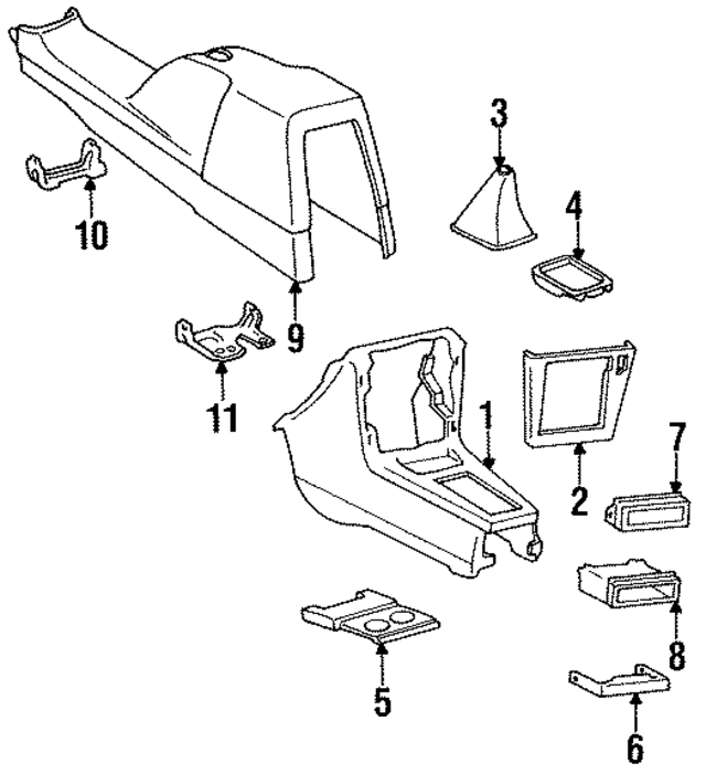 5552216030 - : Cup Holder Hole Cover for Toyota Image