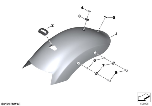 Rear Wheel Cover, License Plate Bracket for 2021 BMW-Motorrad R 18 #0