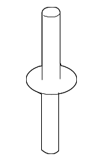 BN8F50355 - Body: Bumper Cover Rivet for Mazda Image