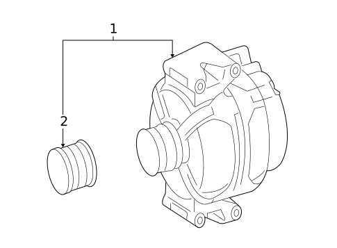 Alternator for 2009 Mercedes-Benz GL550 #1